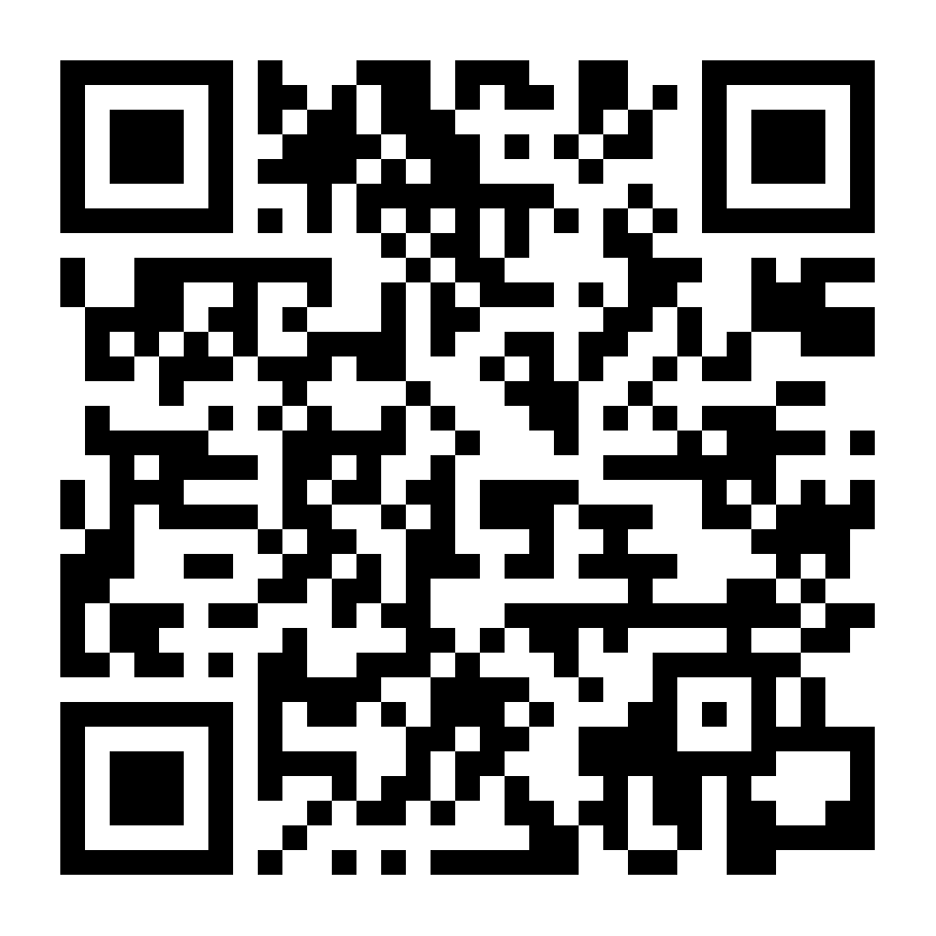 Downloaded PNG for a fictional property QR code on a plain background